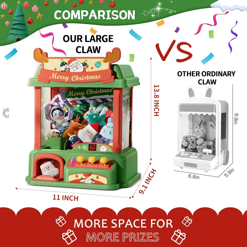 Christmas Claw Machine For Kid - огляд і ціна Arcade Toy Vending Machine