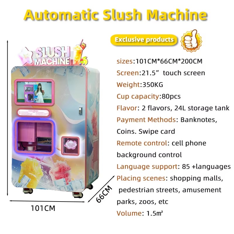 Adjustable Slushie Vending Mac - огляд і ціна Slushie Machine Vending