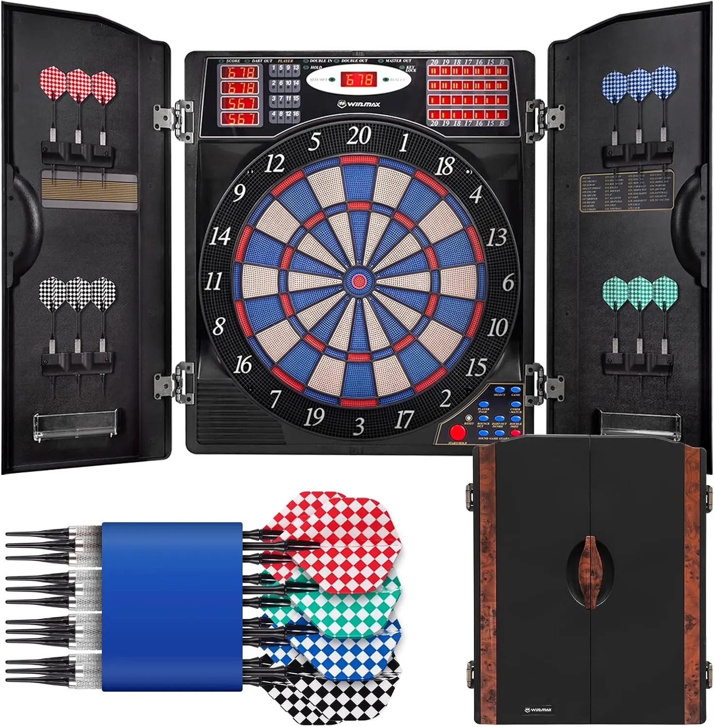 Electronic Dart Board Cabinet  - огляд і ціна Electronic Dartboard Cabinet