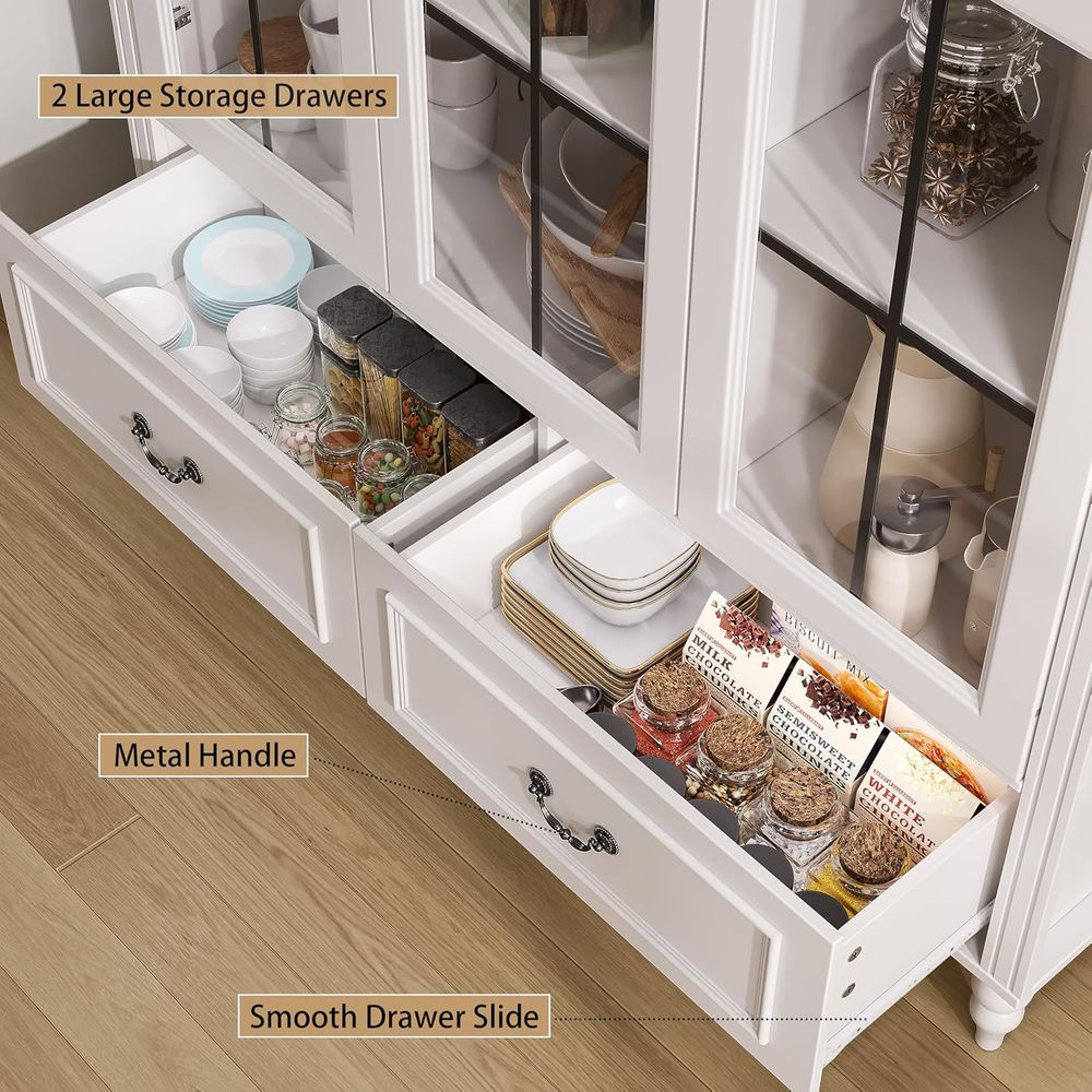 70.8'' Tall Arched Kitchen Pan - огляд і ціна Glass Cabinet Display