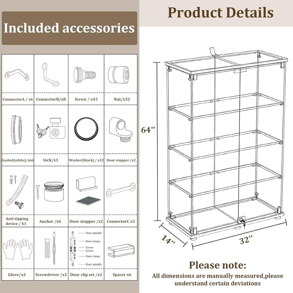 Tempered Glass Display Cabinet - огляд і ціна Glass Cabinet Display