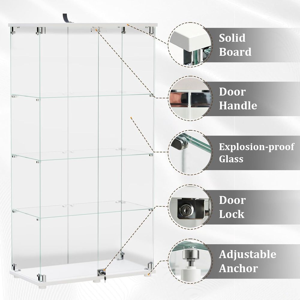 Tempered Glass Display Cabinet - огляд і ціна Glass Cabinet Display