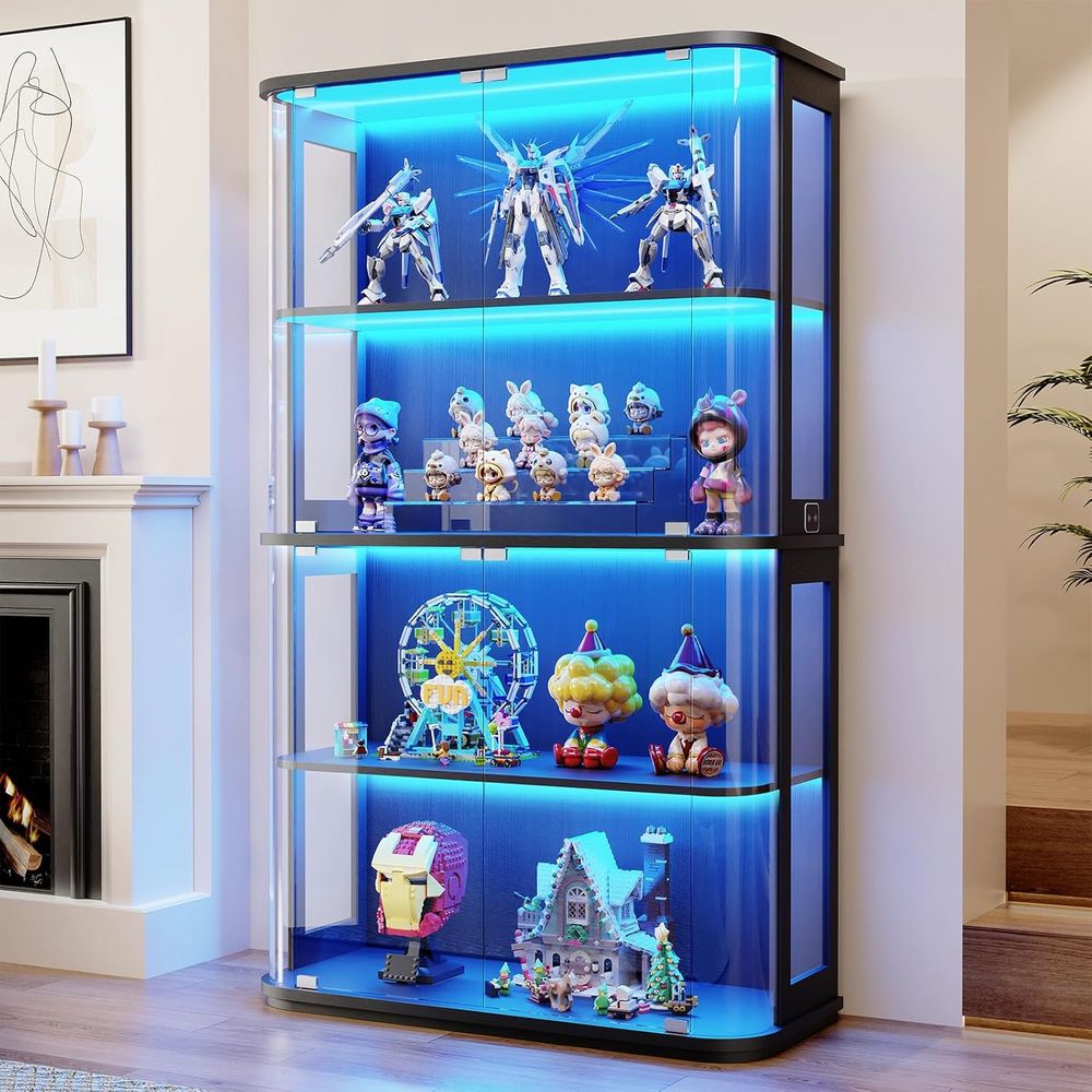 Large Rounded Display Cabinet  - огляд і ціна Glass Cabinet Display