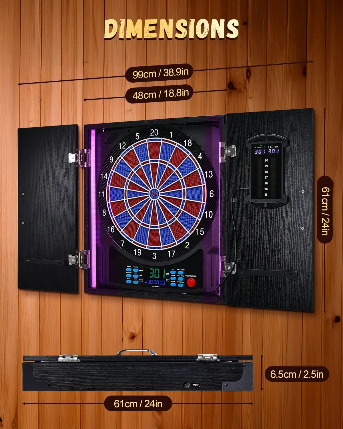 Electronic Dart Board, Electri - огляд і ціна Electronic Dartboard Cabinet