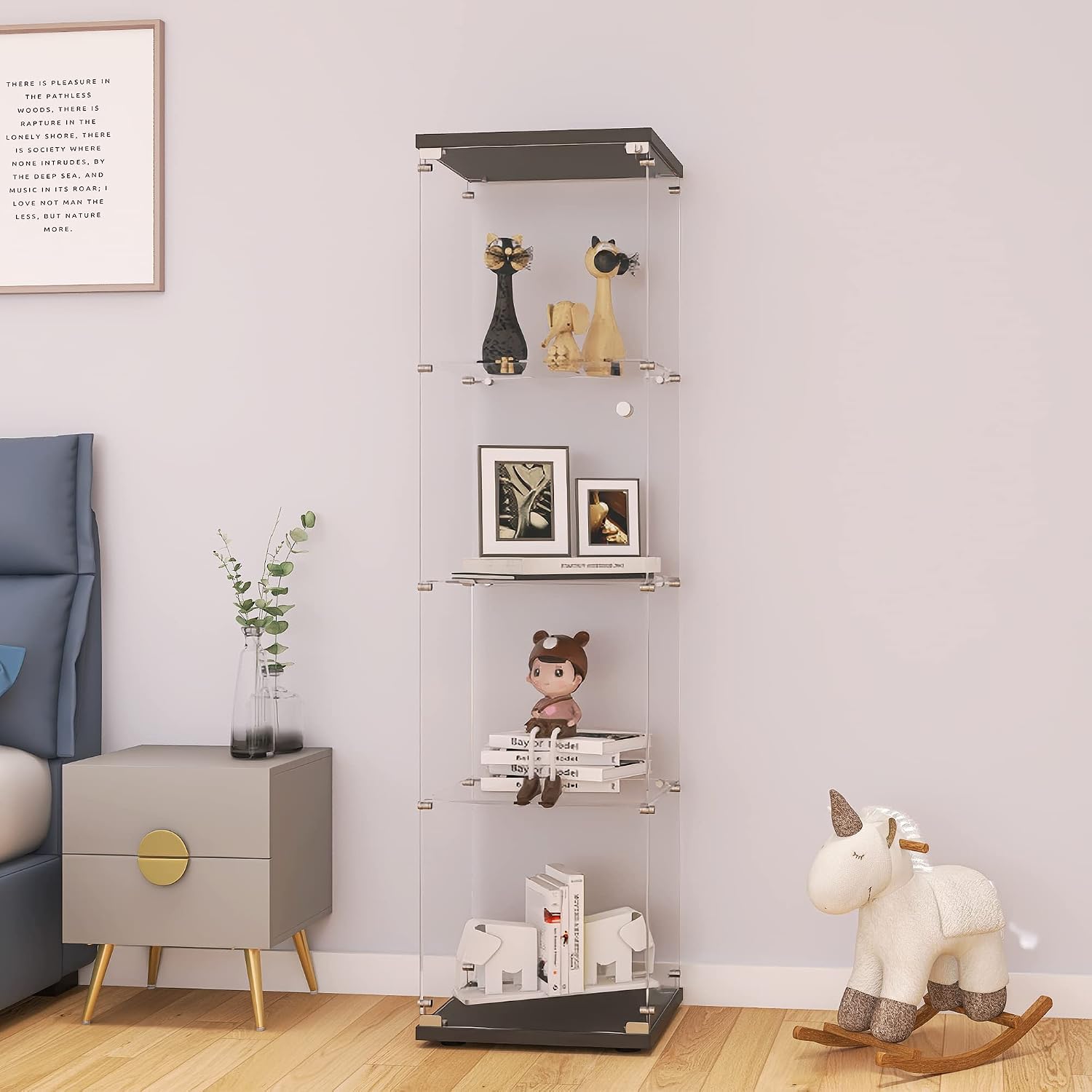 Glass Display Cabinet With Loc - огляд і ціна Glass Cabinet Display