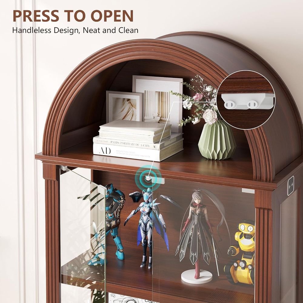 Curio Cabinet with Glass Do& L - огляд і ціна Glass Cabinet Display