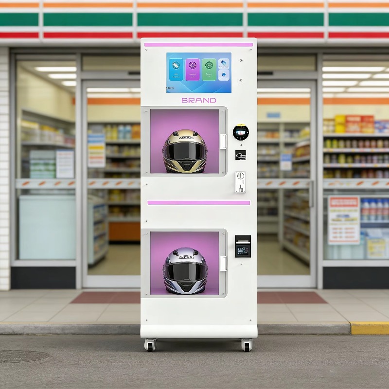 Custom Double Warehouse Helmet - огляд і ціна Vending Machine Qr Code