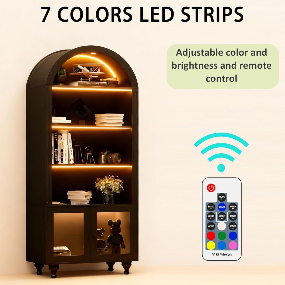 Wooden Arched Display Storage  - огляд і ціна Glass Cabinet Display