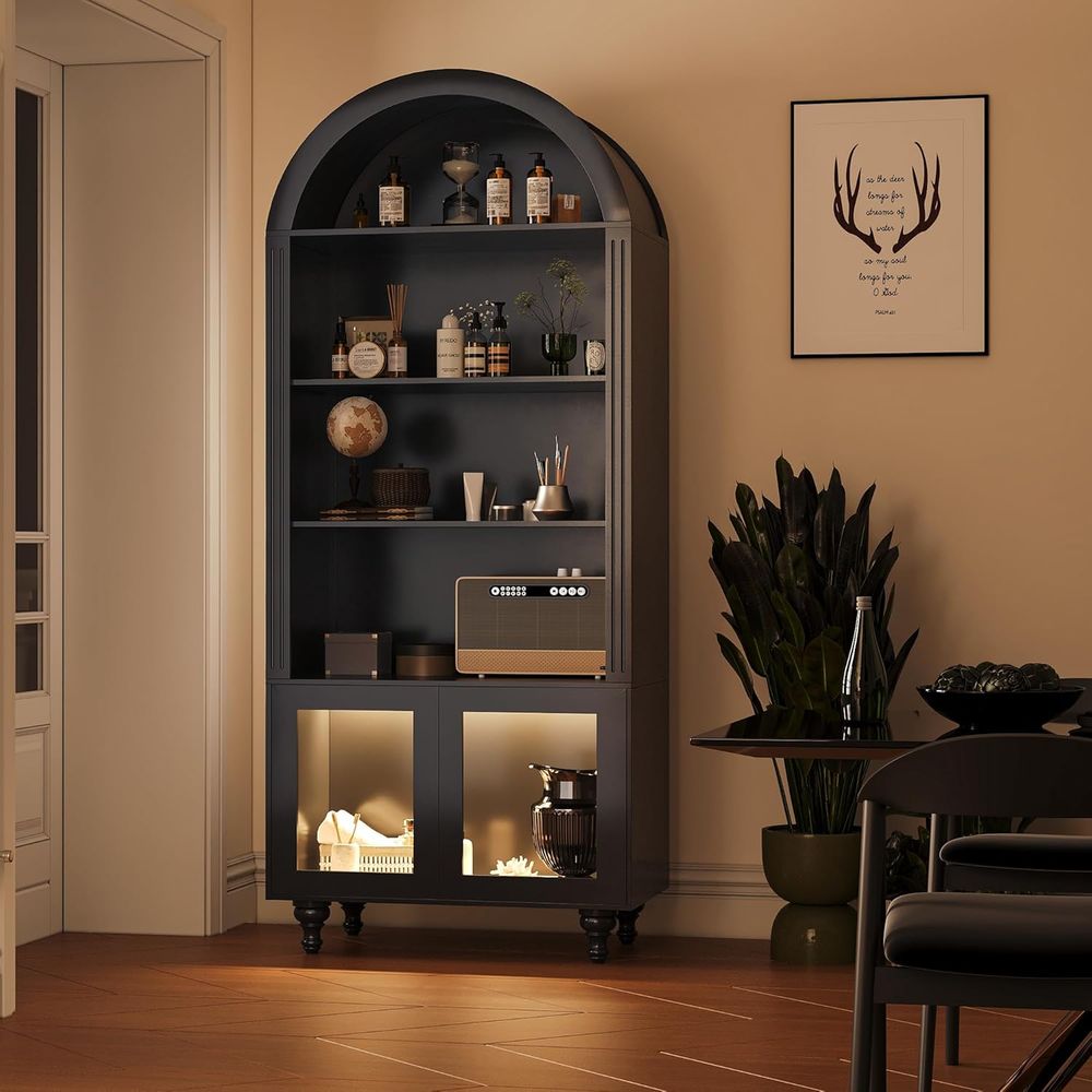 Wooden Arched Display Storage  - огляд і ціна Glass Cabinet Display