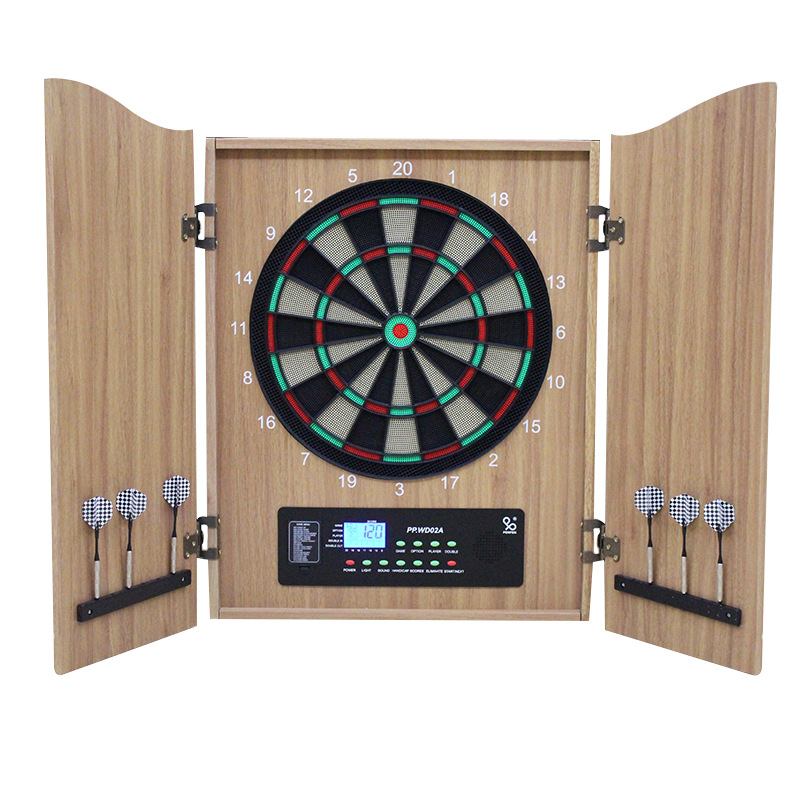 Luxury wooden electronic dart  - огляд і ціна Electronic Dartboard Cabinet