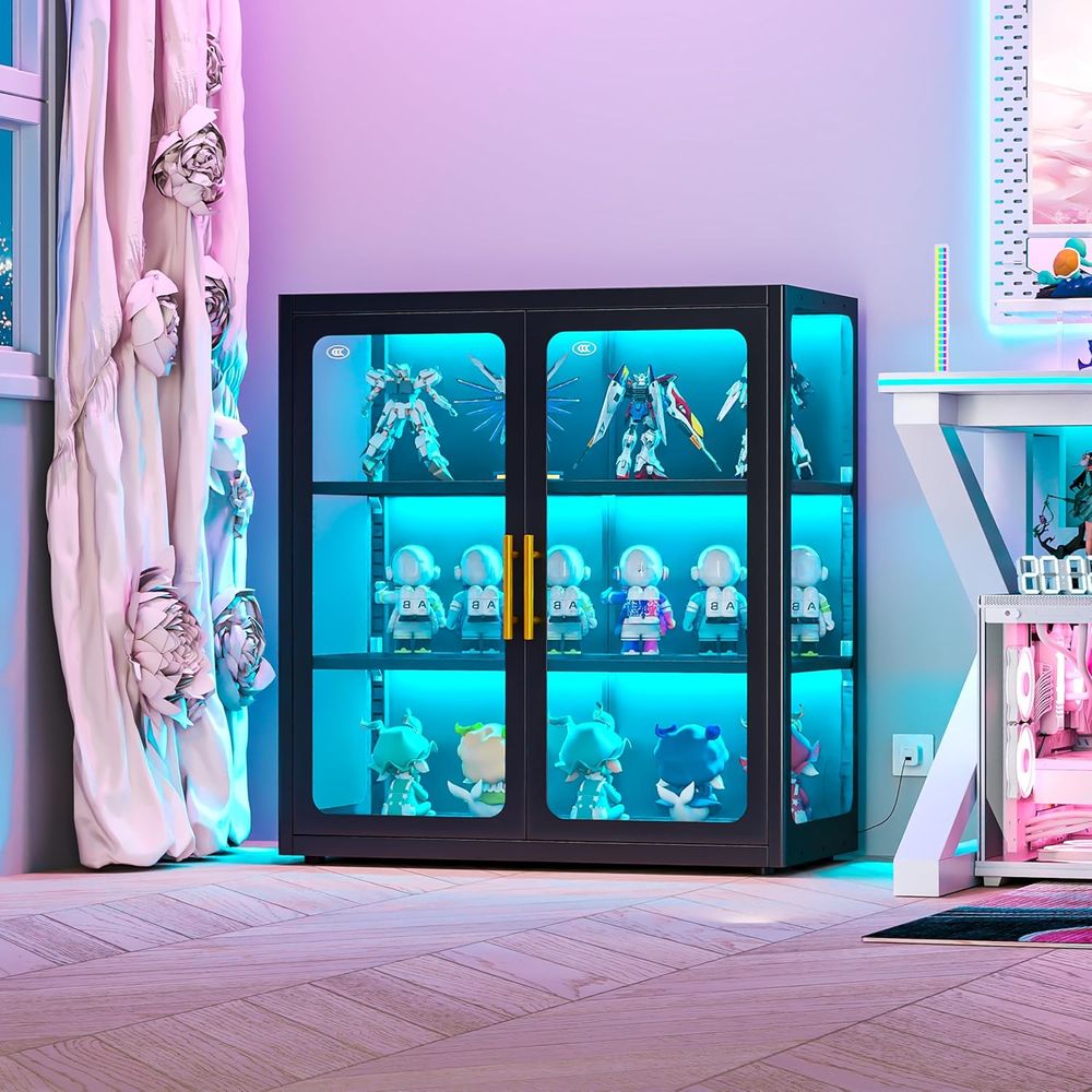 34 Tall Glass Door Display Cab - огляд і ціна Glass Cabinet Display