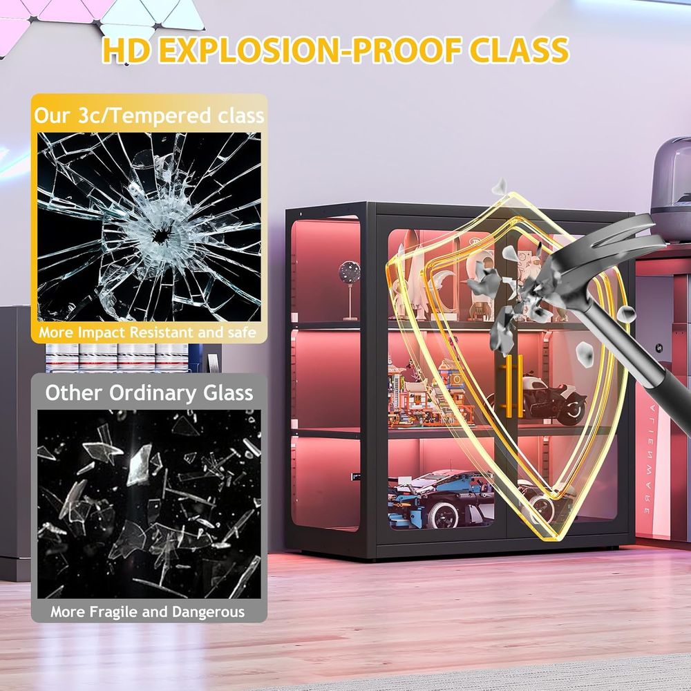34 Tall Glass Door Display Cab - огляд і ціна Glass Cabinet Display
