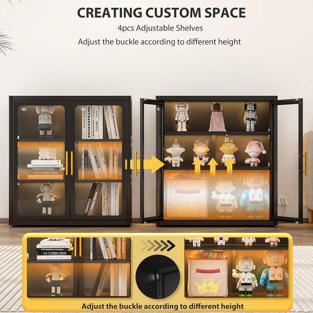 34 Tall Glass Door Display Cab - огляд і ціна Glass Cabinet Display