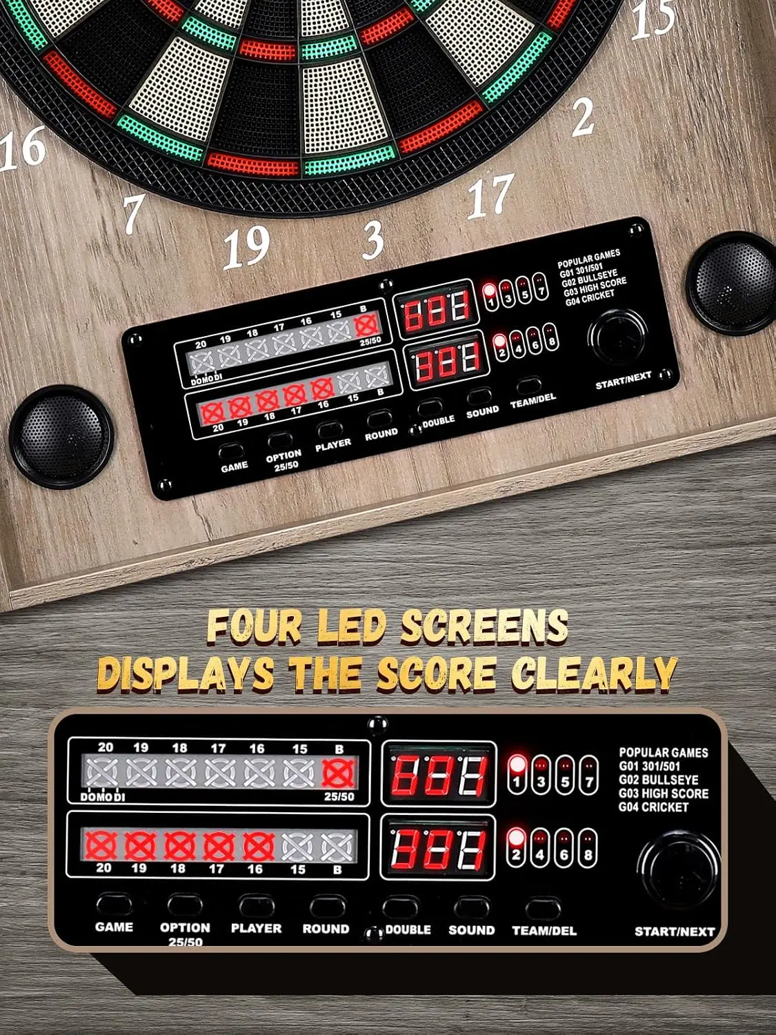 Electronic Dart Board, Decorat - огляд і ціна Electronic Dartboard Cabinet